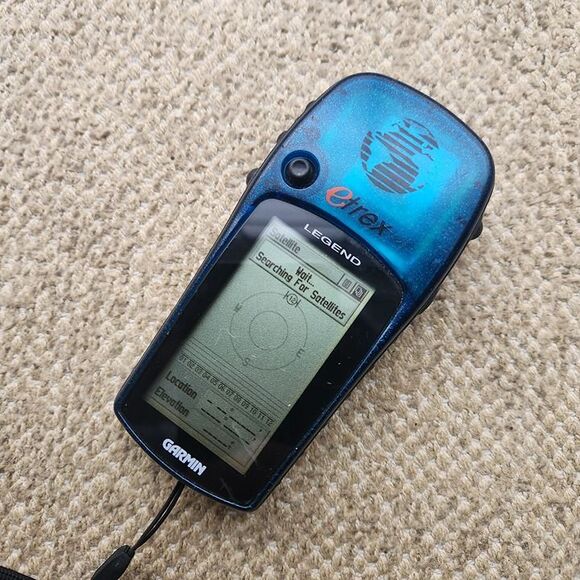 Garmin eTrex Legend GPS Blue Complete Handheld Hiking & Geocache Tested Works - Picture 3 of 7